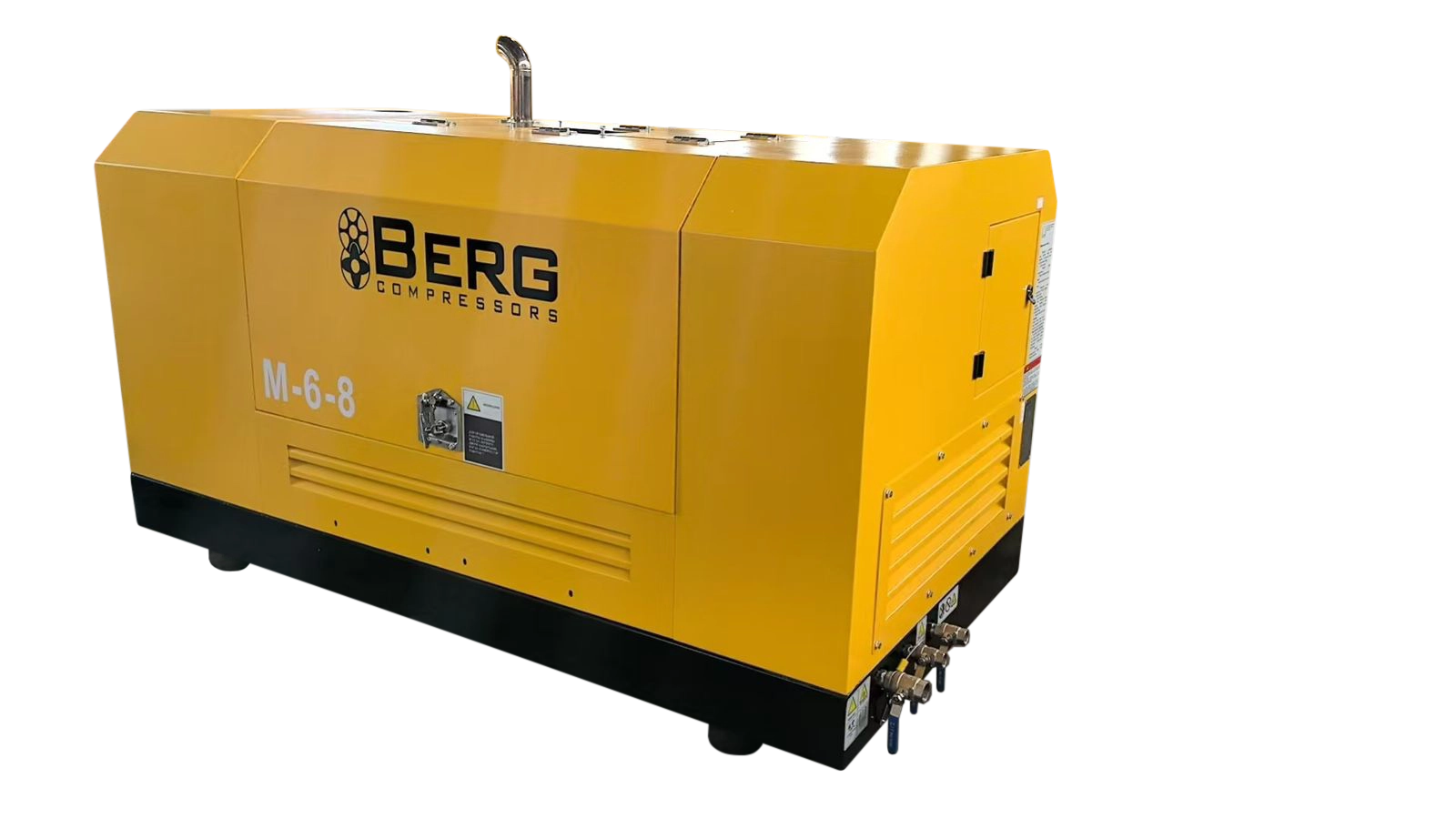 Передвижной дизельный компрессор BERG М-6, давление 8 бар